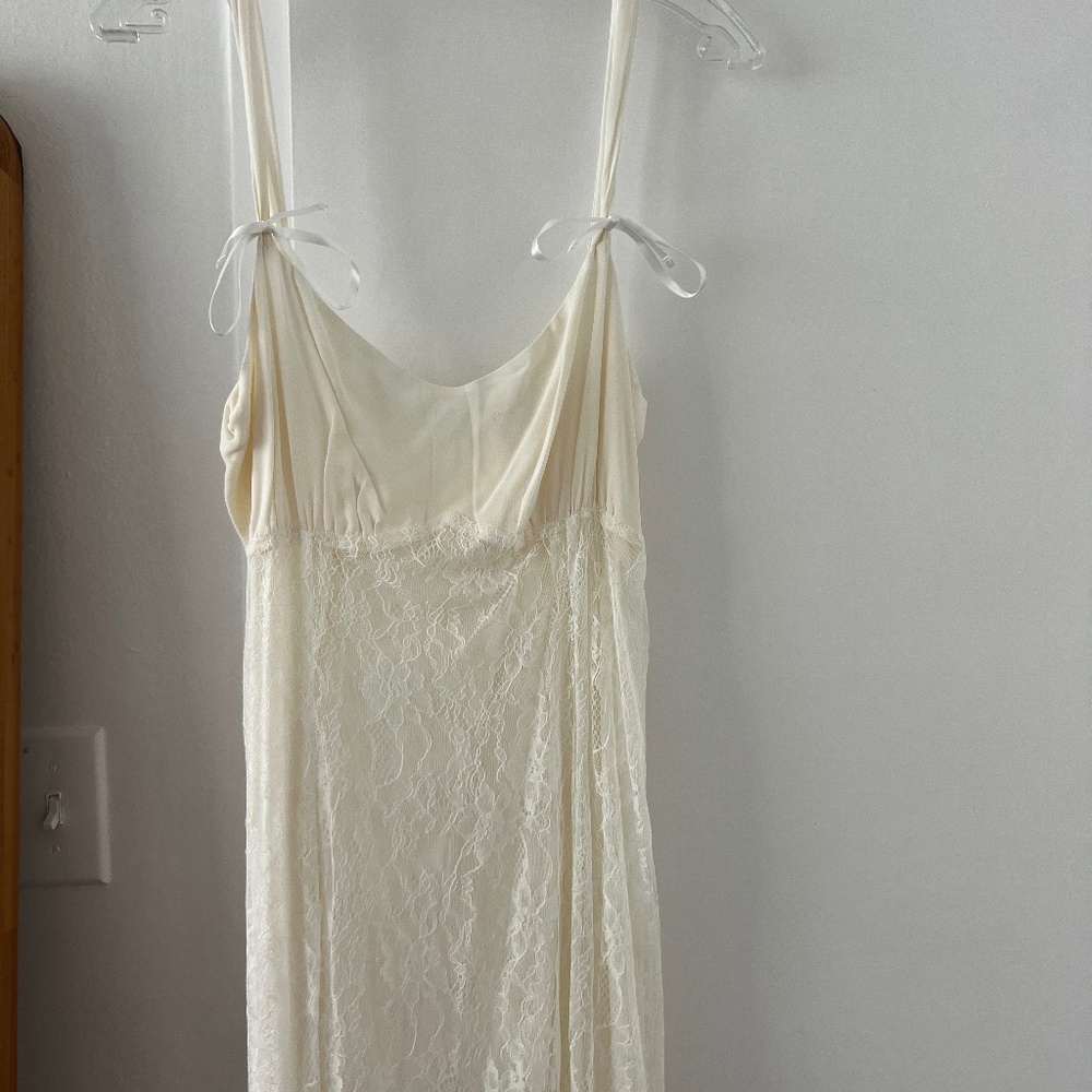Reformation white lace dress